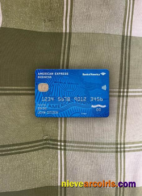 USA Bank of America AMEX business card photolook